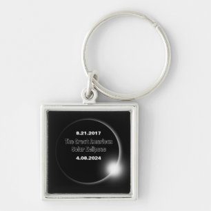 2024年と2017年のDouble Dated 太陽の Eclipse キーホルダー