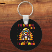 2024年にアメリカCkを獲得したトランプ選手に感謝してい感謝している キーホルダー (正面)