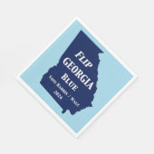 2024年にグルジアブルーを反転 スタンダードランチョンナプキン (角)