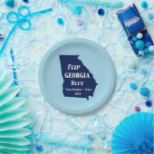 2024年にグルジアブルーを反転 ペーパープレート (パーティー)