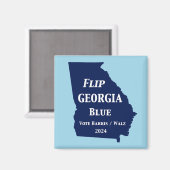 2024年にグルジアブルーを反転 マグネット (正面/裏面)