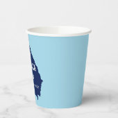 2024年にグルジアブルーを反転 紙コップ (左)