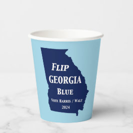 2024年にグルジアブルーを反転 紙コップ