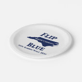 2024年にノースカロライナの青を反転 ペーパープレート (アングル)