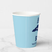 2024年にノースカロライナの青を反転 紙コップ (右)