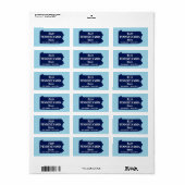 2024年にペンシルバニアの青を反転 ラベル (フルシート)