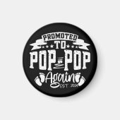 2024年にポップポップに昇格しました おもしろいじいちゃん マグネット (正面)