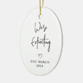 2024年に両親の写真ベビーを予定 セラミックオーナメント (左)