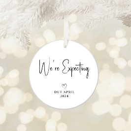 2024年に両親の写真ベビーを予定 セラミックオーナメント