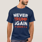 2024年に再びトランプをしない Tシャツ (正面)