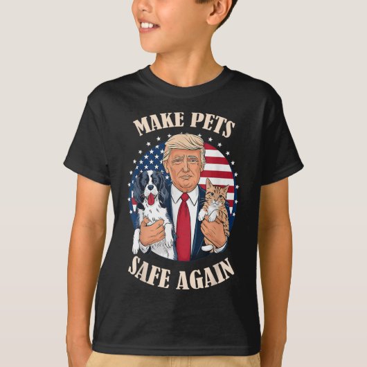 2024年に再びペットを安全にする Tシャツ (正面)