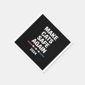 2024年に再び猫をおもしろい安全に大統領のする スタンダードカクテルナプキン (角)
