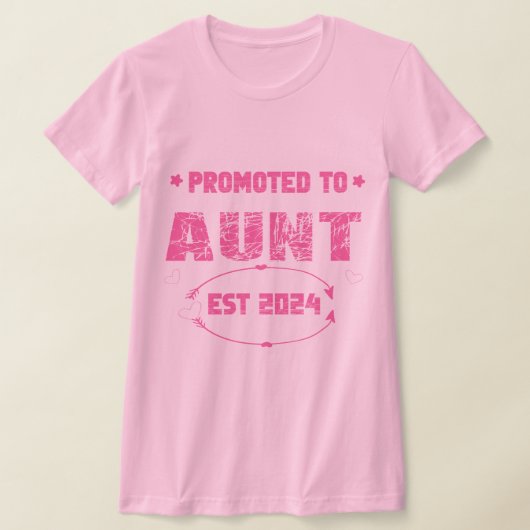 2024年に叔母を受け入れる:喜ばしいベビーレヴェア Tシャツ (レイダウン)