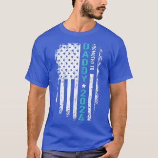 2024年に新しいパパのためにアメリカ人に昇進 Tシャツ
