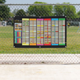 2024年に更新されたSabbatical & Jubileeチャート 横断幕