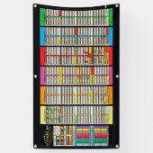 2024年に更新されたSabbatical & Jubileeチャート 横断幕 (縦)