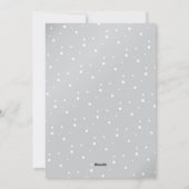 2024年に期待される新年の海軍とシルバーの幸せ シーズンカード (裏面)