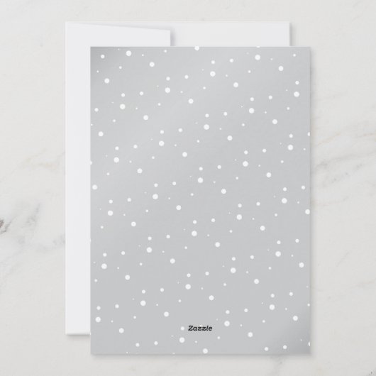 2024年に期待される新年の海軍とシルバーの幸せ シーズンカード (裏面)