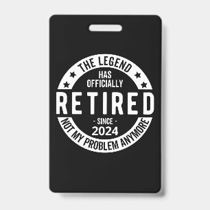 2024年に正式に引退しました バッジ