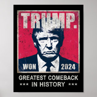 2024年に歴史ダディ素晴らしーでコメックを獲得したトランプ ポスター