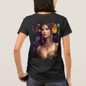 2024年に流行した女性の基本Tシャツ Tシャツ (裏面)