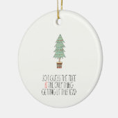 2024年に点灯するのは木だけおもしろいだ セラミックオーナメント (左)