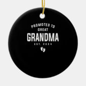 2024年に素晴らしおばあちゃんに昇進 セラミックオーナメント (正面)