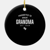 2024年に素晴らしおばあちゃんに昇進 セラミックオーナメント (裏面)