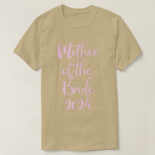 2024年に結婚する花嫁の母 Tシャツ (デザイン正面)