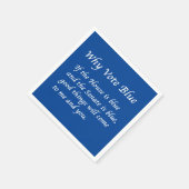 2024年に青で投票する理由 スタンダードカクテルナプキン (角)