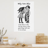 2024年に青で投票する理由 ポスター (キッチン)