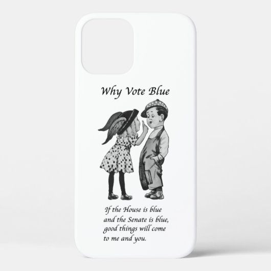 2024年に青で投票する理由 Case-Mate iPhoneケース (裏面)