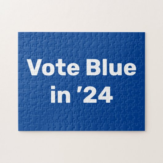 2024年に青で投票 ジグソーパズル (横)