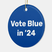 2024年に青で投票 セラミックオーナメント (左)