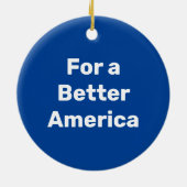 2024年に青で投票 セラミックオーナメント (裏面)