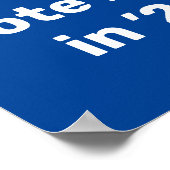 2024年に青で投票 ポスター (角)