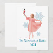 2024年のくるみ割り人形のクララ 招待状 (正面/裏面)