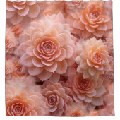 2024年のアプリコットクラッシュカラー シャワーカーテン (正面)