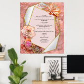 2024年のアプリコットクラッシュ多肉色 ポスター (ホームオフィス)