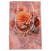 2024年のアプリコットクラッシュ多肉色 ミディアムペーパーバッグ (正面)