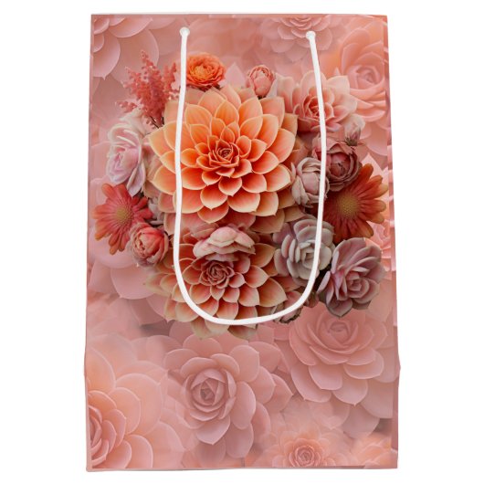 2024年のアプリコットクラッシュ多肉色 ミディアムペーパーバッグ (裏面)