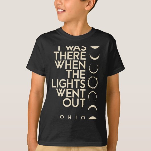 2024年のオハイオでの太陽の皆既食 Tシャツ (正面)