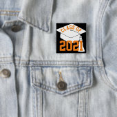 2024年のオレンジ色の帽子 缶バッジ (インサイチュ)