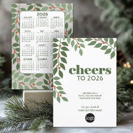 2024年のカレンダーとロゴ付きBusiness Greeting シーズンカード