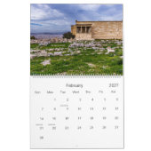 2024年のカレンダー写真とギリシャのアテネ カレンダー (2月 2027)