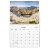 2024年のカレンダー写真とギリシャのアテネ カレンダー (1月 2026)