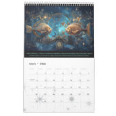 2024年のカレンダーSteampunk星占〔占星術の〕十二宮図シンボルや象徴 カレンダー (3月 2026)