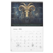 2024年のカレンダーSteampunk星占〔占星術の〕十二宮図シンボルや象徴 カレンダー (1月 2026)