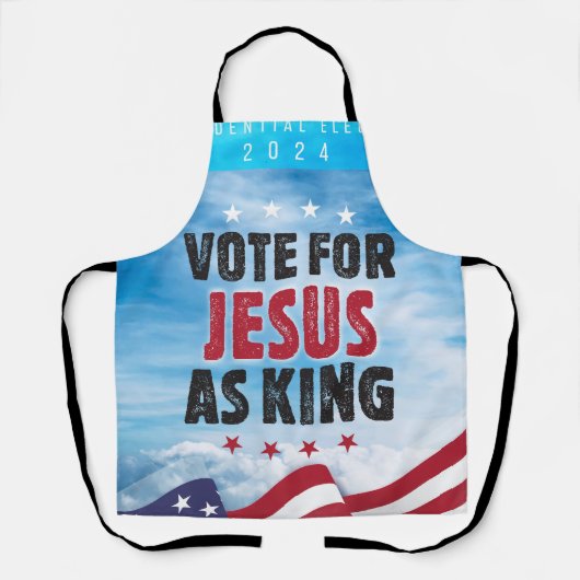 2024年のキング選挙でイエス大統領のに投票 エプロン (正面)