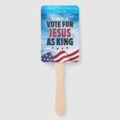 2024年のキング選挙でイエス大統領のに投票 ハンドファン (裏面)